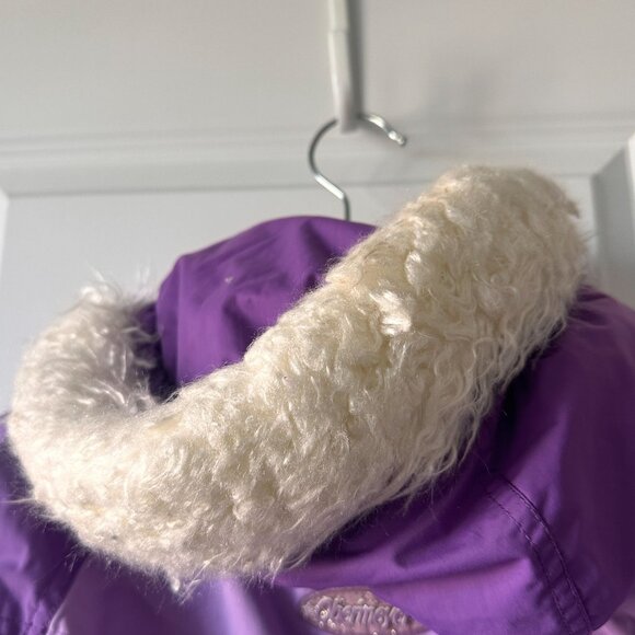 Obermeyer Stargazer Kids Ski Suit Size 5 Purple Belted Insulated Winter Snowsuit - Picture 12 of 16